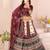cream rayon printed navratri special lehenga choli