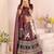 cream rayon printed navratri special lehenga choli