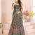 green rayon printed navratri special lehenga choli