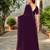 Magenta embroidered georgette saree with blouse