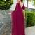 Maroon embroidered georgette saree with blouse