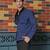 Black 4-way stretch plain shacket