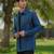 Teal blue 4-way stretch plain jacket