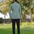 Olive 4-way stretch plain jacket