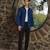 Teal blue 4-way stretch embroidered jacket