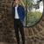 Teal blue 4-way stretch embroidered jacket