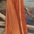 Rust viscose jacquard silk hand work palazzo set