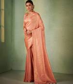 Light Pink Kanjeevaram Design Art Silk Saree