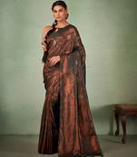 Dark Green Kanjeevaram Design Art Silk Saree 