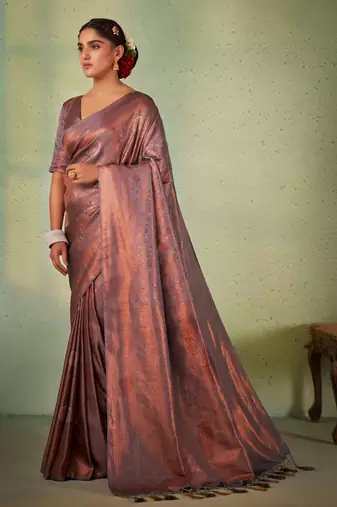 Gray Kanjeevaram Design Art Silk Saree 