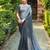 Grey rangoli silk blend swarovski detailing saree with unstitched blouse
