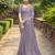 Lavender rangoli silk blend swarovski detailing saree with unstitched blouse