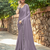 Lavender rangoli silk blend swarovski detailing saree with unstitched blouse