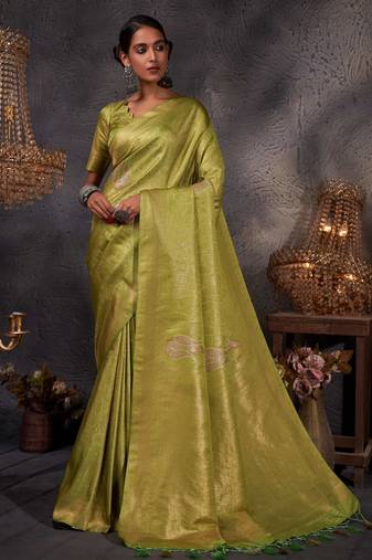 Light Green Kanjeevaram Design Art Silk Saree 