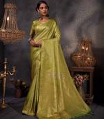 Light Green Kanjeevaram Design Art Silk Saree 