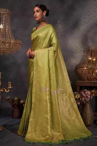Light Green Kanjeevaram Design Art Silk Saree 