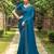 Rama rangoli silk blend swarovski detailing saree with unstitched blouse