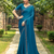 Rama rangoli silk blend swarovski detailing saree with unstitched blouse