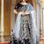  Navy Blue Embroidered Velvet Wedding Lehenga Choli With Dupatta Wedding Lehenga
