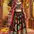 black cotton All Over Print With Aari Foil Work fully stitched lehenga choli