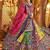 multicolor cotton All Over Print With Aari Foil Work fully stitched lehenga choli
