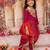 Pink printed cotton kurti with dhoti set for girls