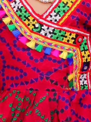 Pink printed cotton kurti with dhoti set for girls 4