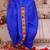 Orange printed cotton kurta with dhoti set for boys