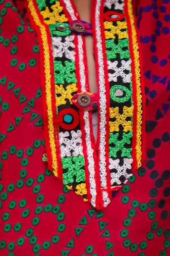 Multicolour printed cotton kurta with dhoti set for boys