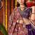 Purple Silk thread Embroidered Navratri Chaniya Choli
