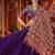 Purple Silk thread Embroidered Navratri Chaniya Choli