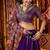 Purple Silk thread Embroidered Navratri Chaniya Choli