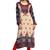 Beige Pashmina Printed Round Neck Long Kurti