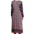 Beige Pashmina Printed Round Neck Long Kurti