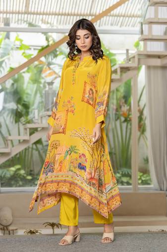 Maurya goldy kurta pant set