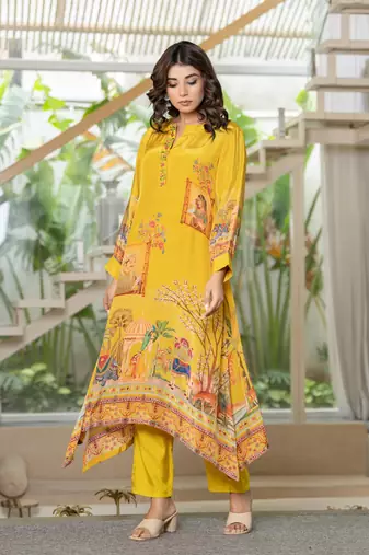 Maurya goldy kurta pant set