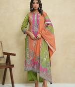 Baga apricot cotton suit set