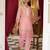 Anumeha salmon embroidery kurta pant set