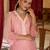 Anumeha salmon embroidery kurta pant set