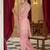 Anumeha salmon embroidery kurta pant set