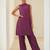 Sharanya plum kurta pant set