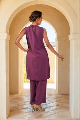 Sharanya plum kurta pant set 2