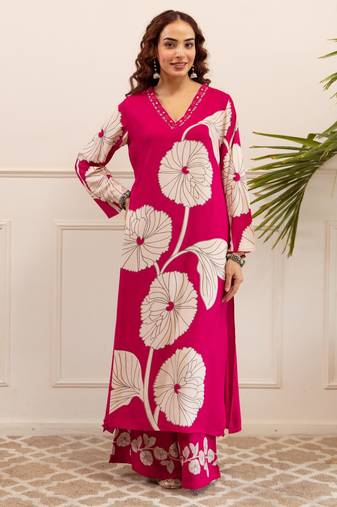 Kabool punch cotton kurta pant set