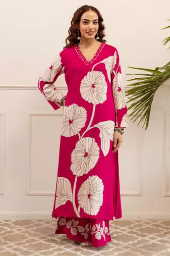 Kabool punch cotton kurta pant set