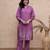 Viva raisin embroidery cotton kurta pant set