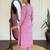  pink colored party wear embroidered stitched viscose pant style kurti suit with duppatta