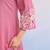 Viva periwinkle embroidery cotton kurta pant set