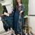  blue party wear embroidered stitched chanderi pant style kurti suit with duppatta