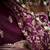 purple kanjivaram silk blend wedding saree