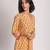 Yellow cotton printed Kurta Set
